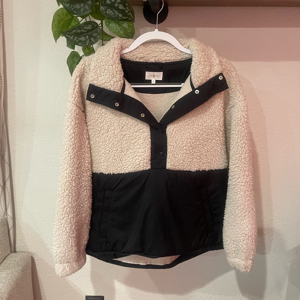 Lou & Grey Sherpa quarter zip